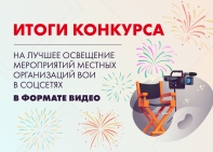 ПОДВЕДЕНЫ ИТОГИ КОНКУРСА ВИДЕОРОЛИКОВ СРЕДИ МЕСТНЫХ ОРГАНИЗАЦИЙ ВОИ