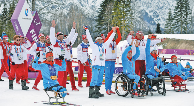 Российская команда лыжников и биатлонистов – триумфаторы Паралимпийских игр